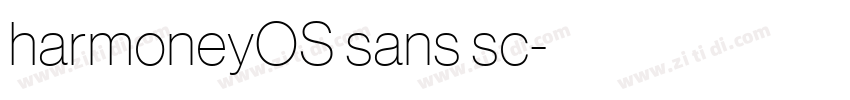 harmoneyOS sans sc字体转换